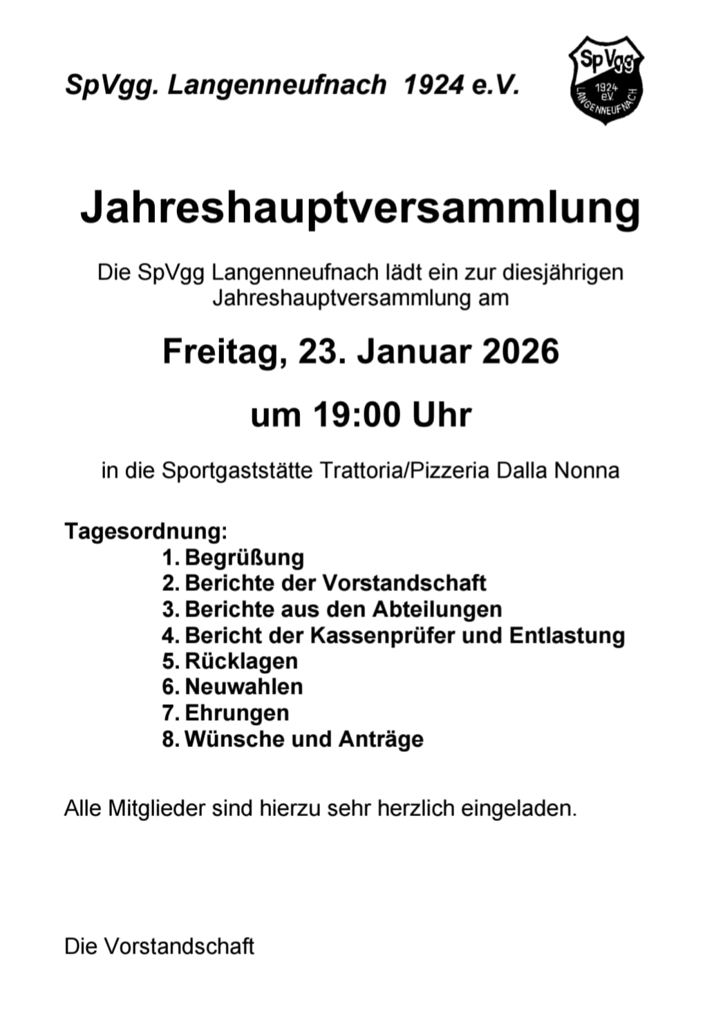 2026 einladung jahreshauptversammlung